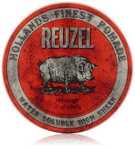 REUZEL Red Water Pomade, Soluble, High Sheen 113g